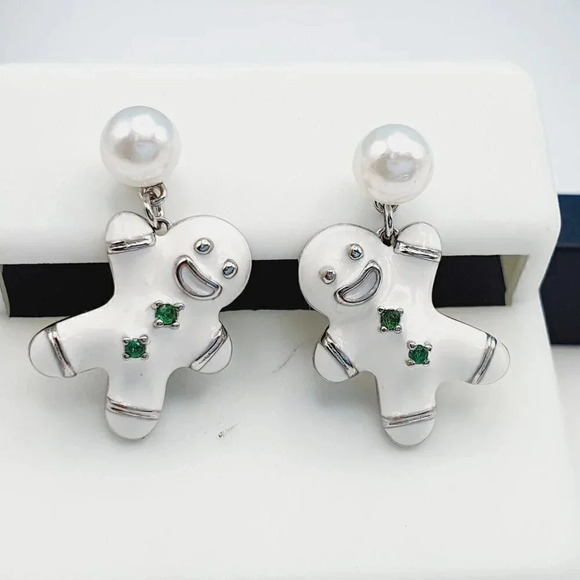 "925 Sterling Silver Cubic Zirconia Earrings, UU1P6A6082 - Picture 2 of 8